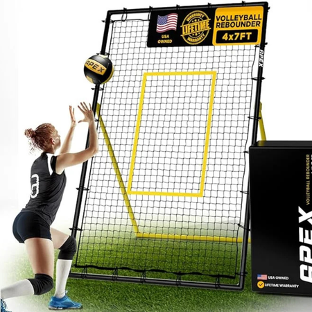 adjustable volleyball rebounder net